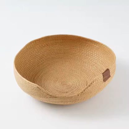 Handmade Natural Rattan Dog Sofa Bed – 45cm Premium Pet Nest