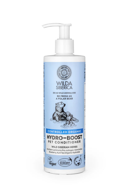 Wilda Hydro-boost Organic Pet Shampoo - For Dry Coats - 400ml