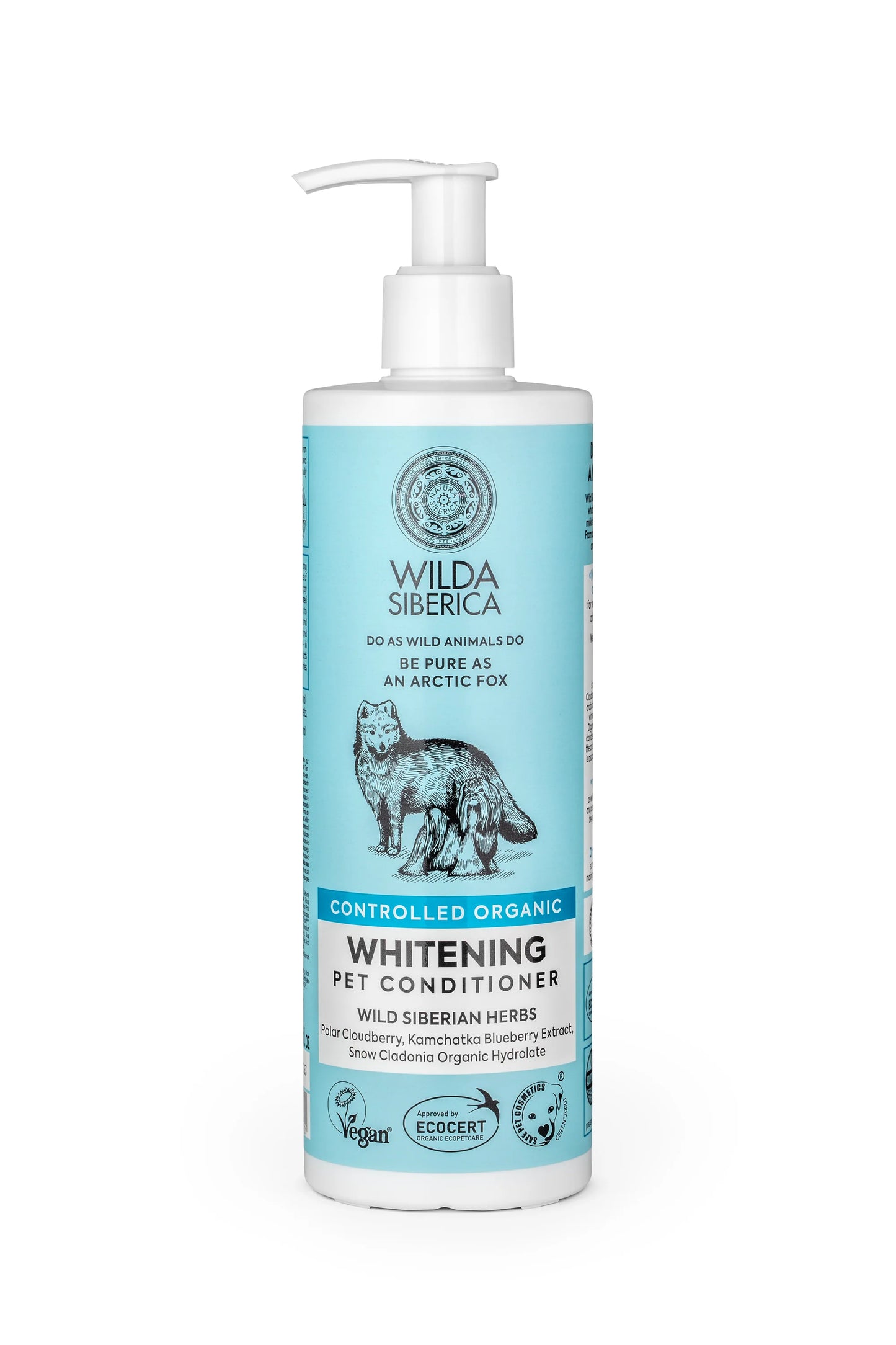 Wilda Whitening Organic Pet Conditioner - For White Fur - 400ml