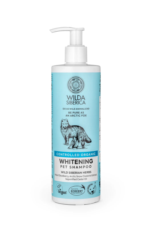 Wilda Whitening Organic Pet Shampoo - For White Fur - 400ml